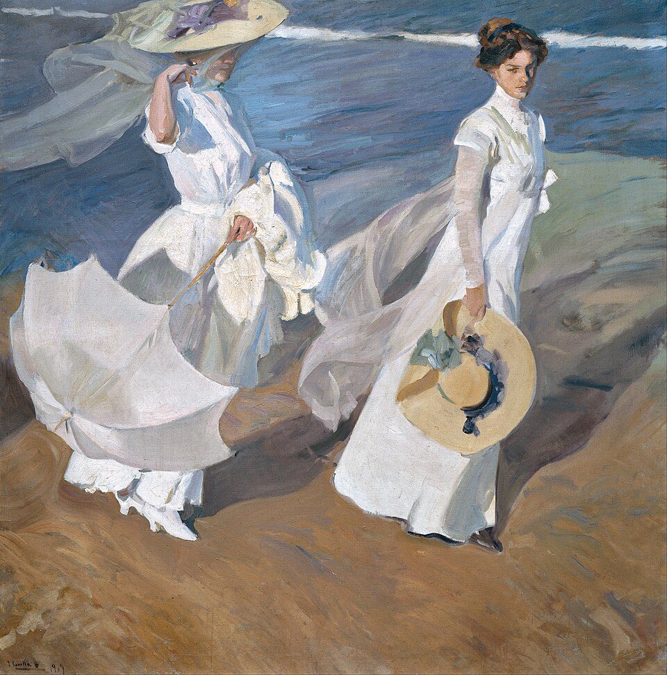 <I>Walk on the Beach</I>
<br>by Joaquin Sorolla
